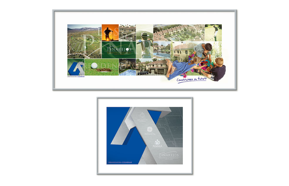 Infografías para cuadros corporativos Urbanizadora Colmenar