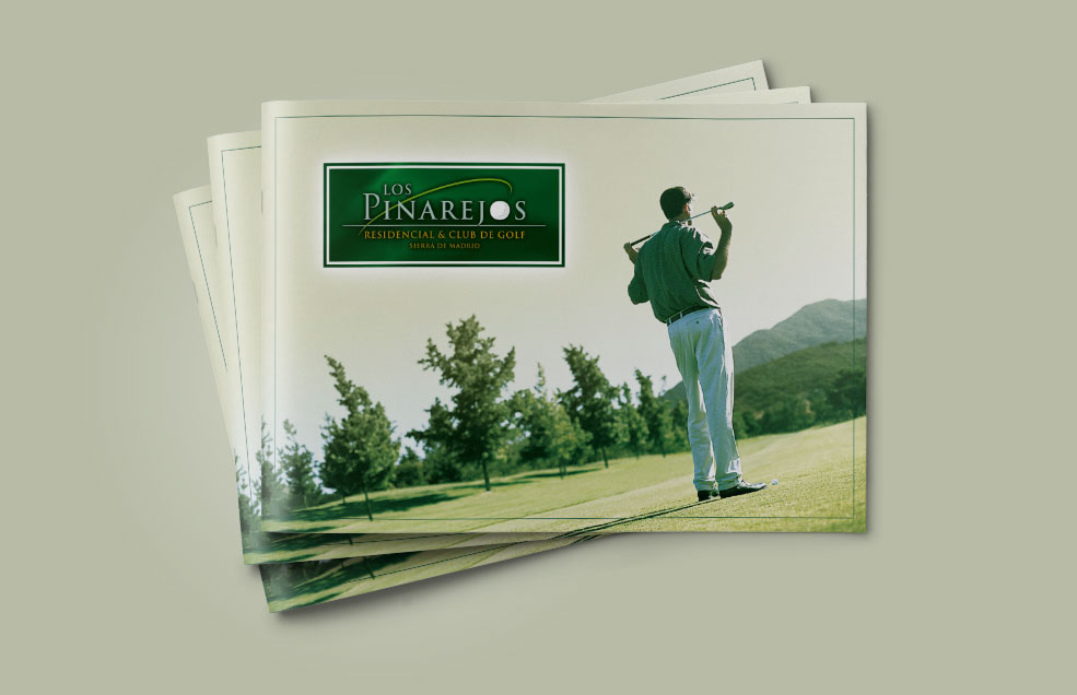 Diseño y Artes Finales Folleto Din A4 apaisado LOS PINAREJOS - Complejo Residencial & Club de Golf