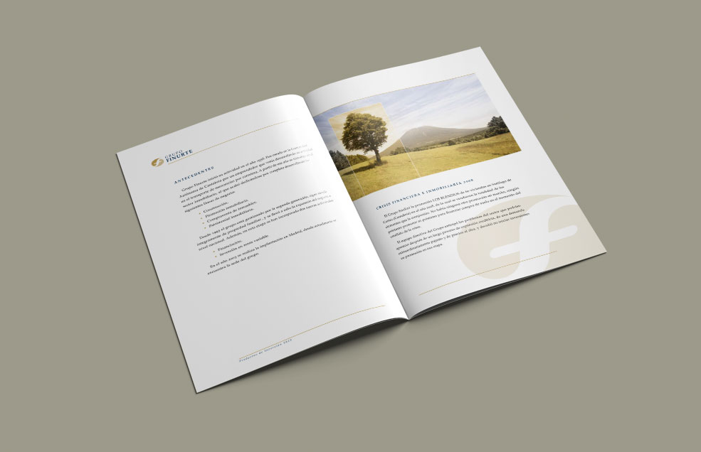 Diseño y Artes Finales Folleto / Dossier GRUPO FINURTE - Dossier de Productos de Inversión