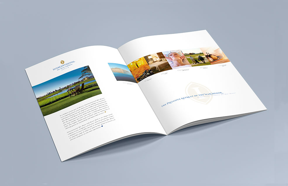 Diseño y Artes Finales Folleto de prestigio Hotel Intercontinental Mar Menor - Murcia (España)