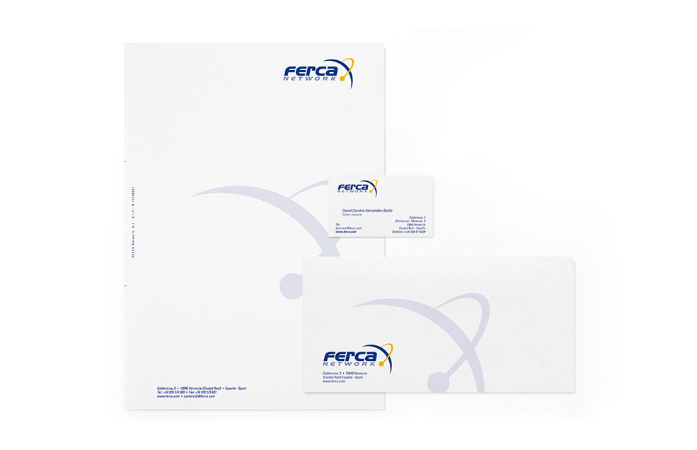 Diseño Identidad Visual de FERCA Network - Compañía suministradora de servicios de Internet