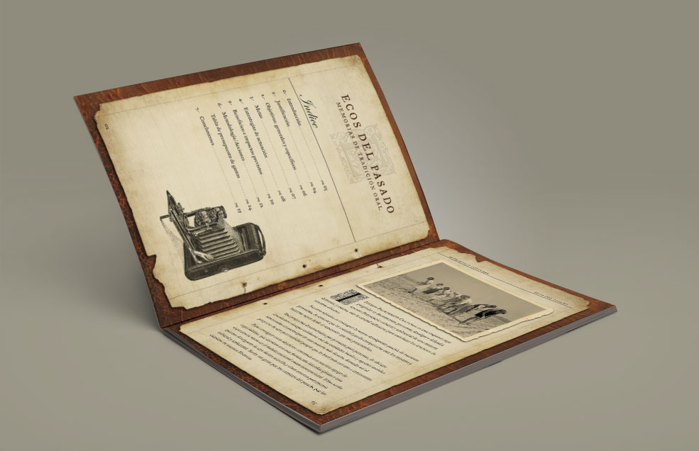 Diseño y Artes Finales Dossier Presentación Ecos del pasado (Memorias de tradición oral) - IVEREM