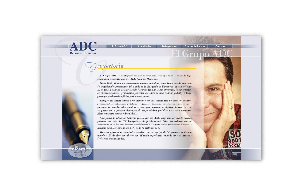 Diseño Sitio Web ADC Recursos Humanos