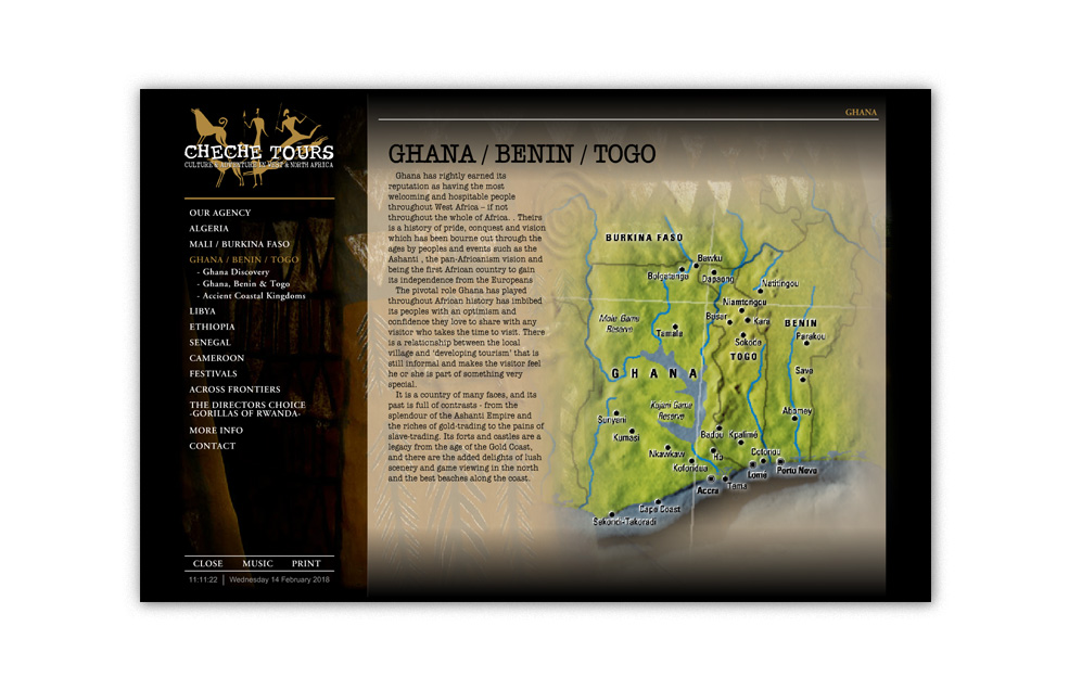 Diseño Sitio Web CHECHE TOURS Agencia de Viajes