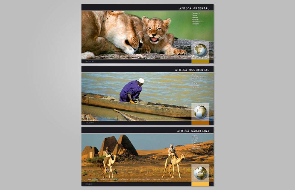 Diseño y Artes Finales Catálogo interactivo de viajes para Explora-acción