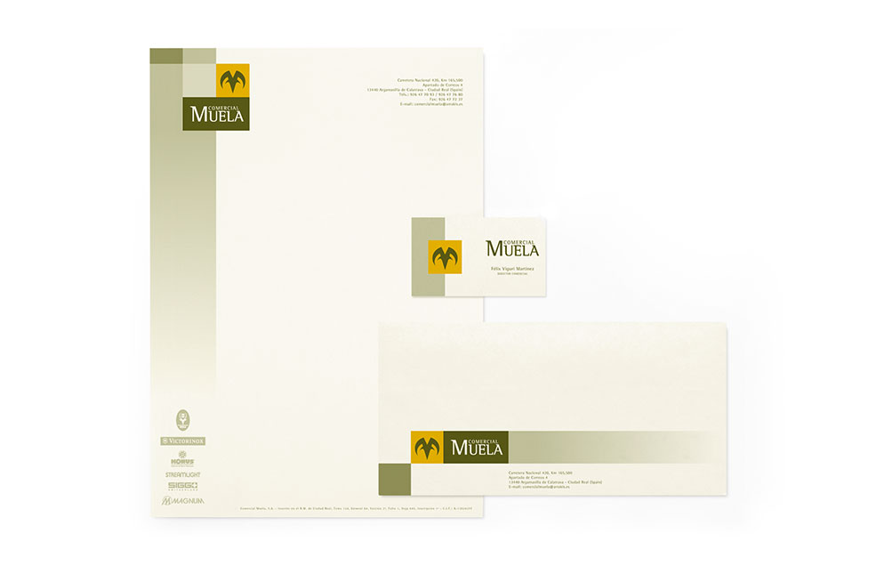 Imagen Corporativa Comercial MUELA - Material de Deporte, Caza y Aventura