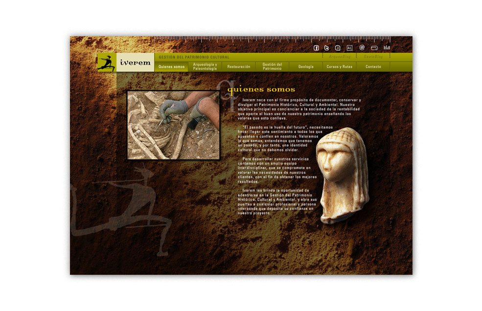 Diseño Sitio Web IVEREM Patrimonio Cultural