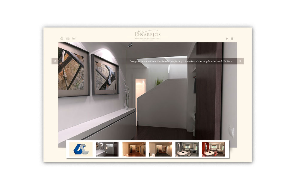 Diseño Sitio Web Proyecto de Interiorismo LOS PINAREJOS