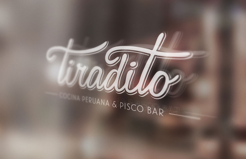 Diseño y Artes Finales rotulación de Restaurante Peruano - TIRADITO (Madrid)