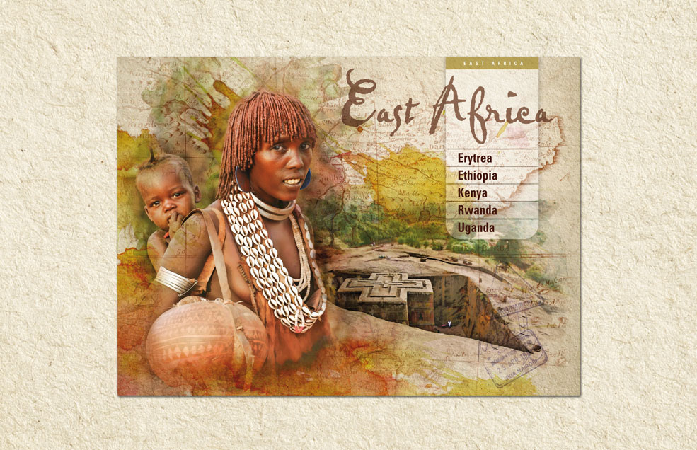 Infografías para catálogo de viajes África - Fulani Travel