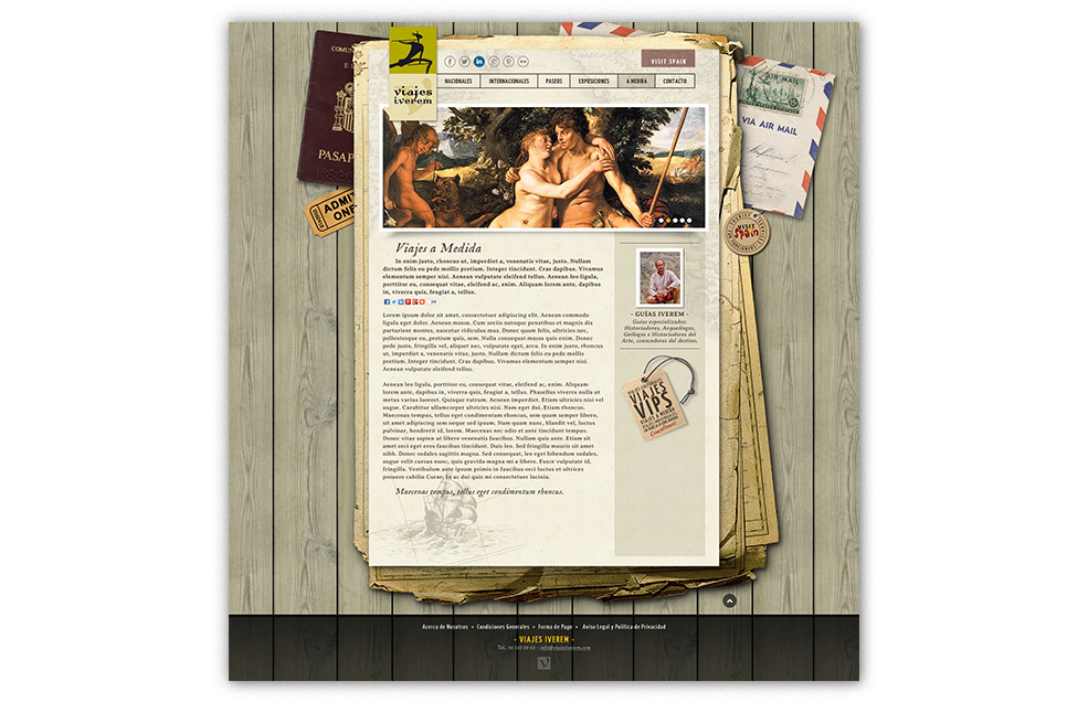Diseño Sitio Web Viajes IVEREM