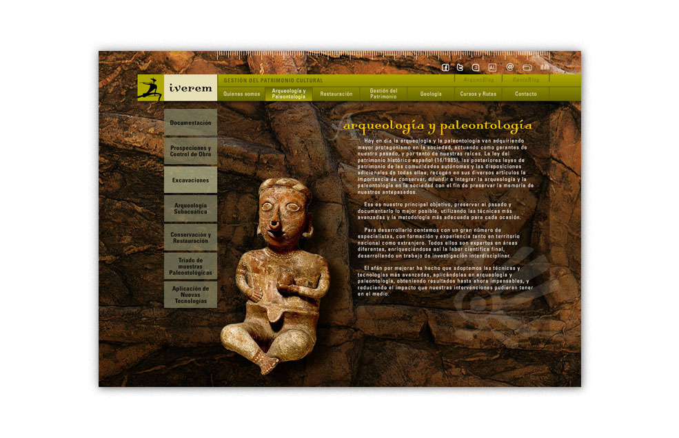 Diseño Sitio Web IVEREM Patrimonio Cultural