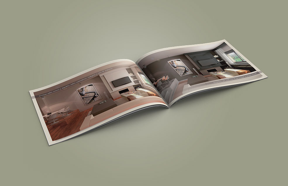 Diseño y Artes Finales Folleto Los Pinarejos - Proyecto de Interiorismo