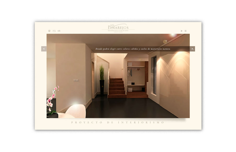 Diseño Sitio Web Proyecto de Interiorismo LOS PINAREJOS