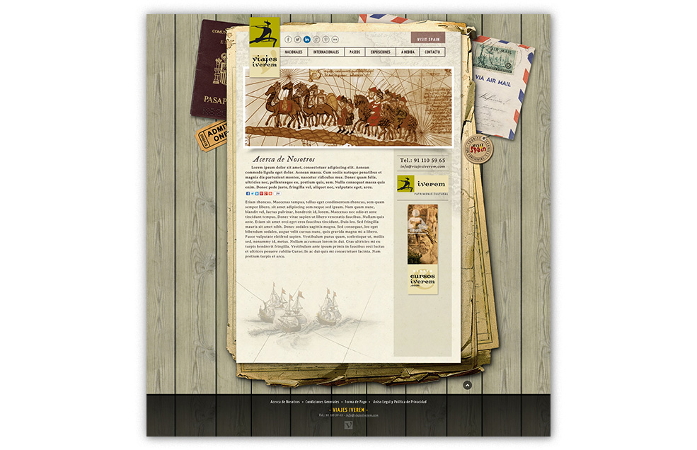 Diseño Sitio Web Viajes IVEREM