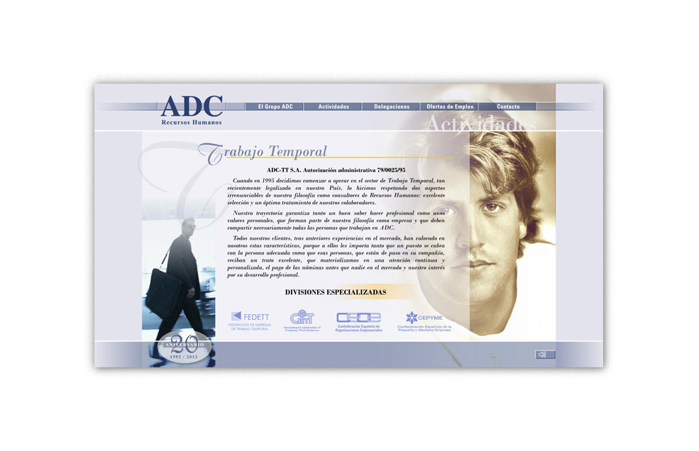 Diseño Sitio Web ADC Recursos Humanos