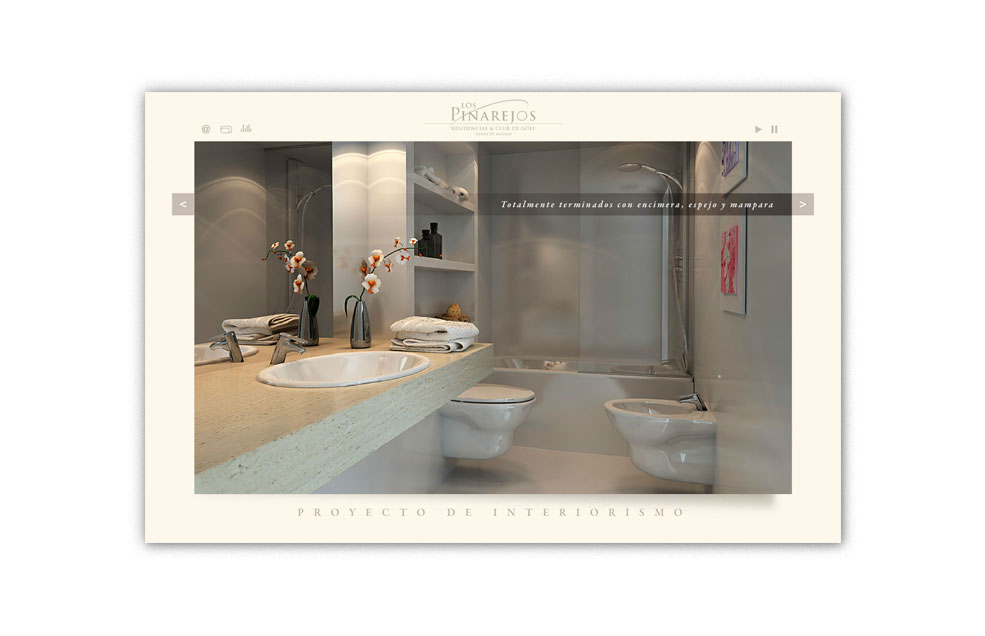 Diseño Sitio Web Proyecto de Interiorismo LOS PINAREJOS