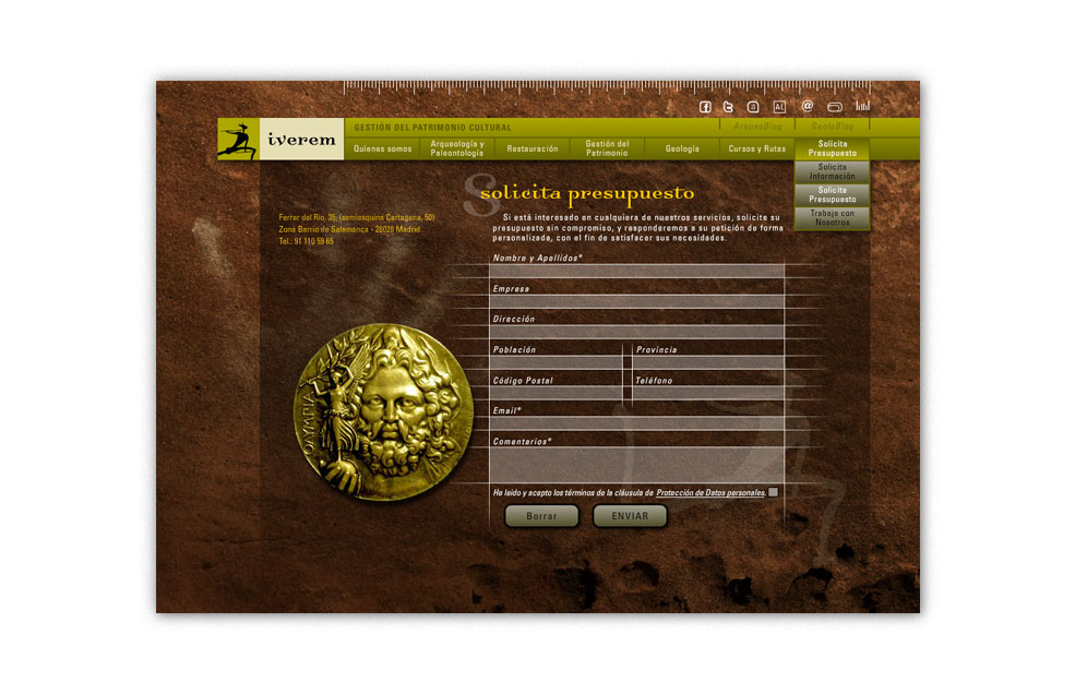 Diseño Sitio Web IVEREM Patrimonio Cultural