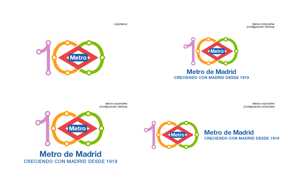 Finalista Concurso Logotipo 100 Años Metro de Madrid